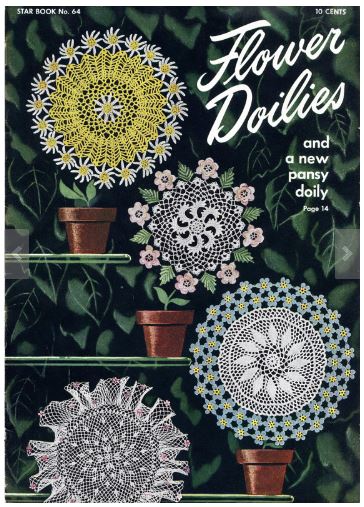 1949 The American Thread Co. Flower Doilies Star Book No. 64